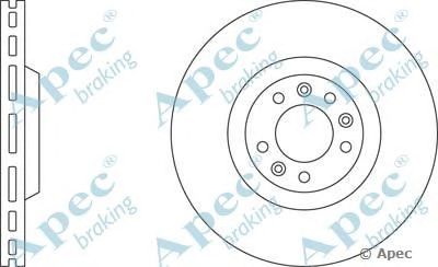 APEC BRAKING dsk2184 -  Тормозной диск